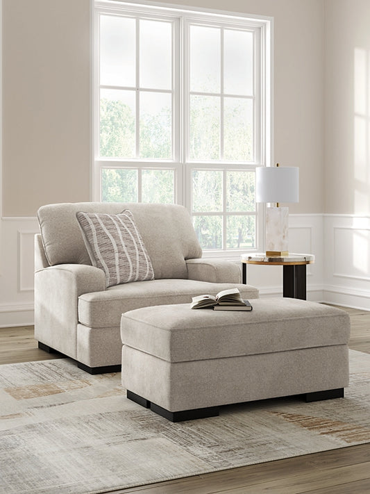 High Profile Chair and Ottoman