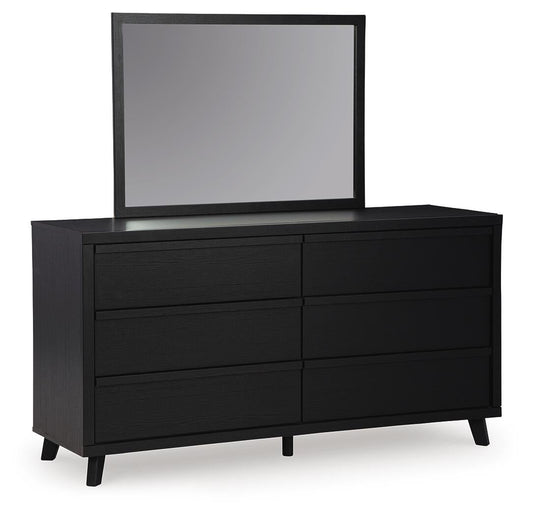 Danziar Queen Panel Headboard, Dresser, Mirror, Chest and Nightstand