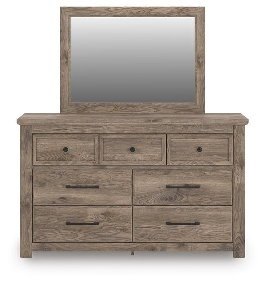Keithland King Poster Bed, Dresser and Mirror