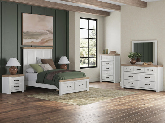 Savonport Full Panel Storage Bed, Dresser, Mirror, Chest and Nightstand