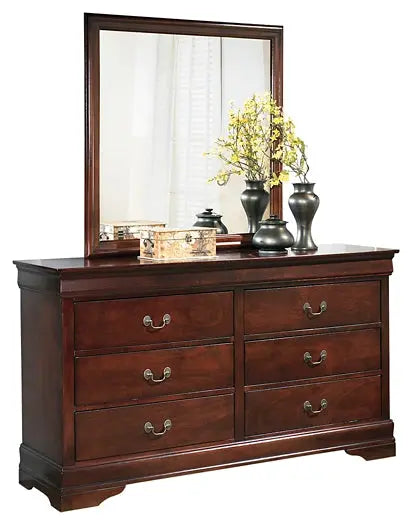 Alisdair King Sleigh Bed with Mirrored Dresser, Chest and 2 Nightstands at Lee Furniture, NC