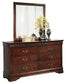 Alisdair King Sleigh Bed with Mirrored Dresser, Chest and 2 Nightstands at Lee Furniture, NC
