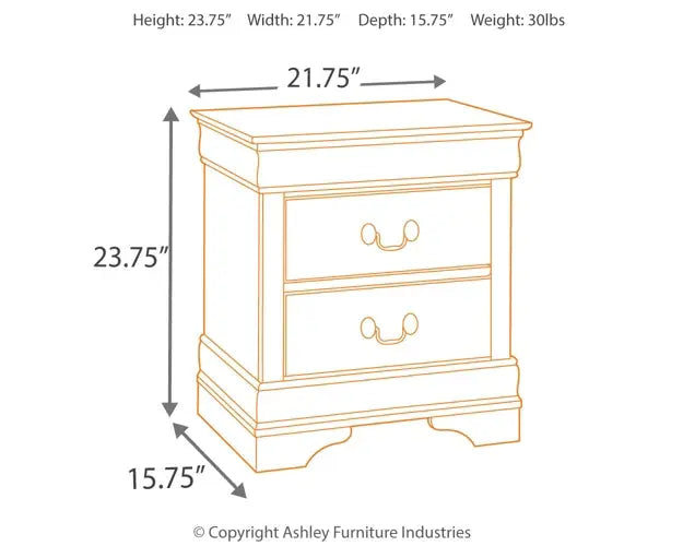 Alisdair King Sleigh Bed with Mirrored Dresser, Chest and 2 Nightstands at Lee Furniture, NC