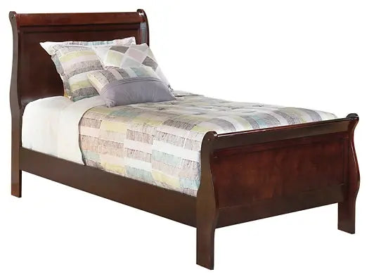 Alisdair Sleigh Bed With Mirrored Dresser, Chest And Nightstand at Lee Furniture, NC