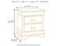Alisdair Two Drawer Night Stand at Lee Furniture, NC