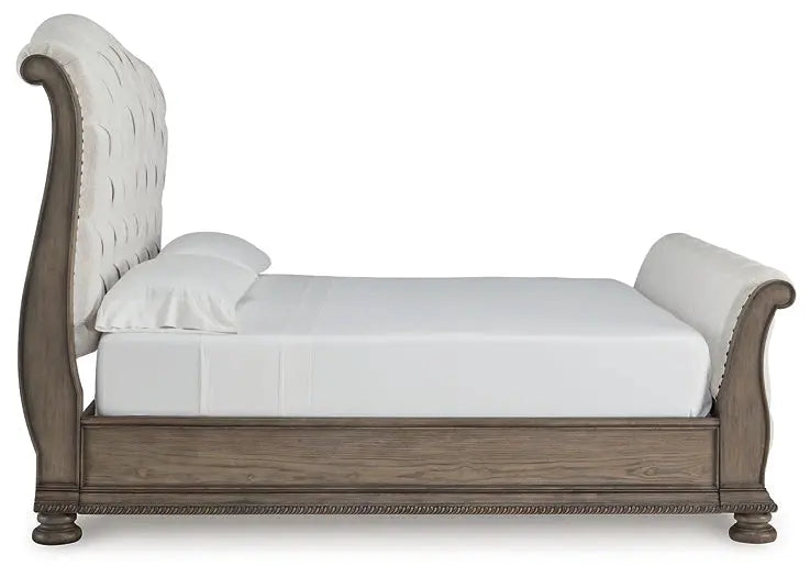 Ardenfield Upholstered Sleigh Bed at Lee Furniture, NC