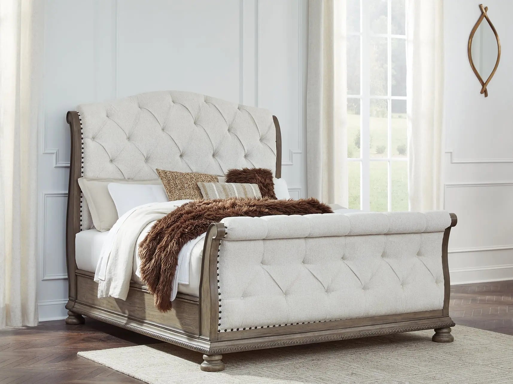 Ardenfield Upholstered Sleigh Bed at Lee Furniture, NC