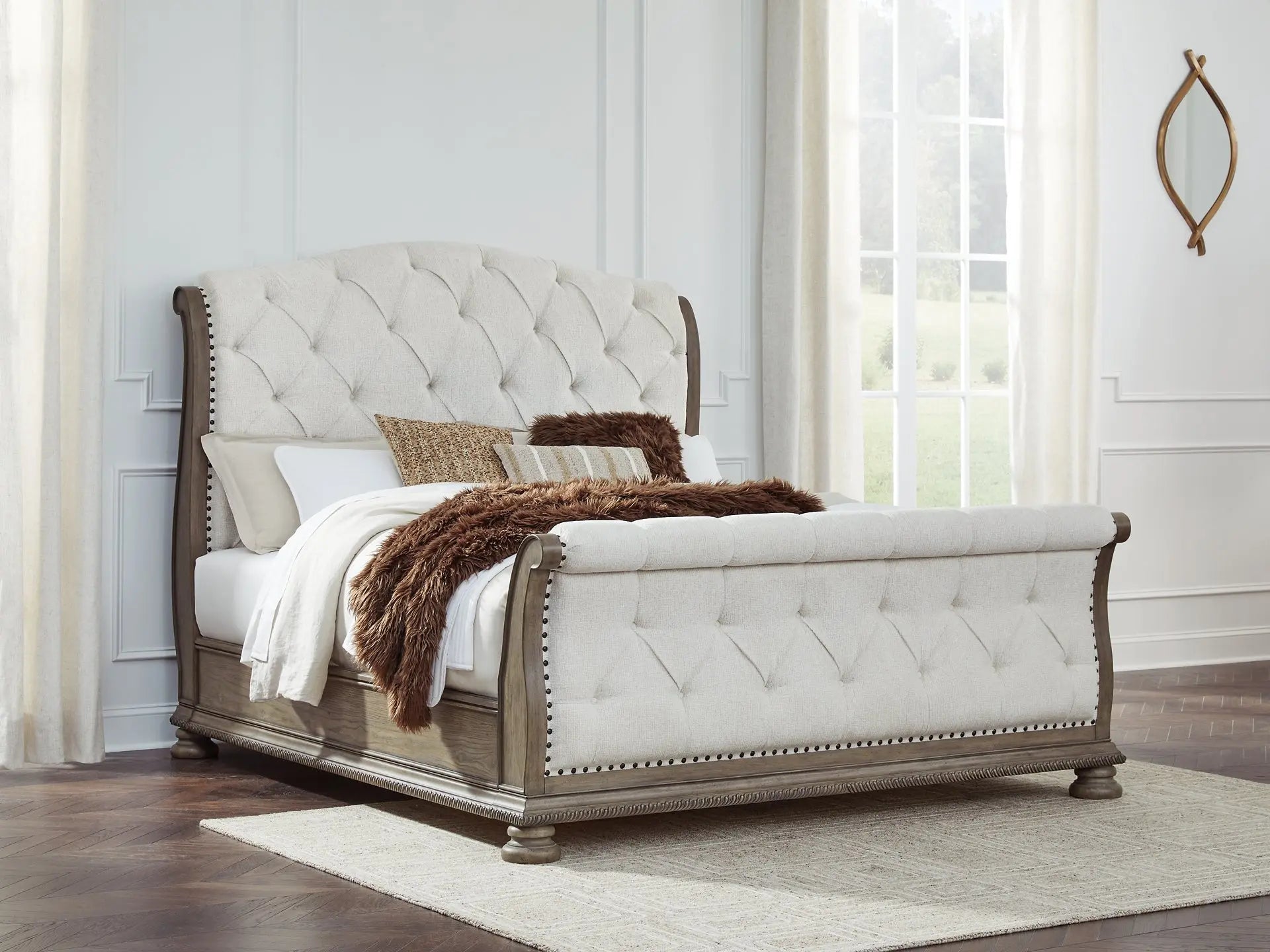 Ardenfield Upholstered Sleigh Bed at Lee Furniture, NC