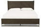 Arkenton California King Panel Bed with Mirrored Dresser, Chest and 2 Nightstands at Lee Furniture, NC