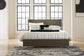 Arkenton California King Panel Bed with Mirrored Dresser and 2 Nightstands at Lee Furniture, NC