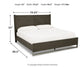 Arkenton California King Panel Bed with Mirrored Dresser at Lee Furniture, NC