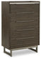 Arkenton Queen Panel Bed with Mirrored Dresser and Chest at Lee Furniture, NC