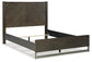Arkenton Queen Panel Bed with Mirrored Dresser and Chest at Lee Furniture, NC