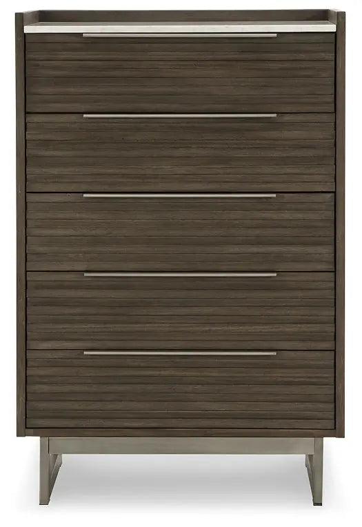 Arkenton Queen Panel Bed with Mirrored Dresser and Chest at Lee Furniture, NC