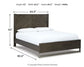 Arkenton Queen Panel Bed with Mirrored Dresser at Lee Furniture, NC