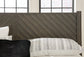 Arkenton Queen Panel Bed with Mirrored Dresser at Lee Furniture, NC