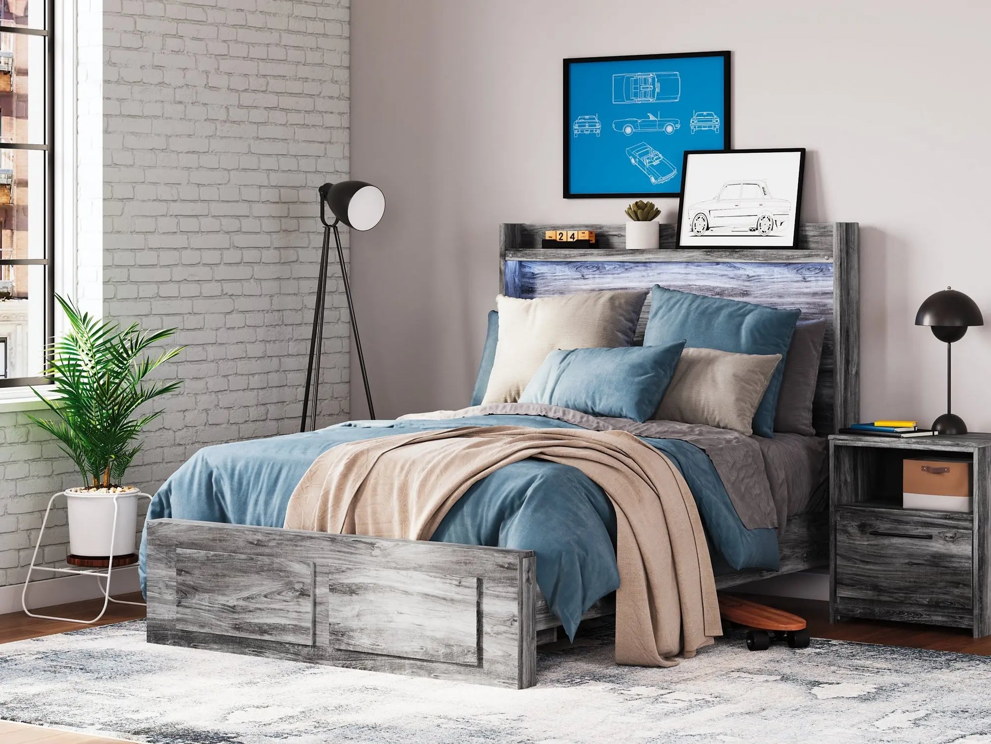 Baystorm Panel Bed With 2 Storage Drawers at Lee Furniture, NC