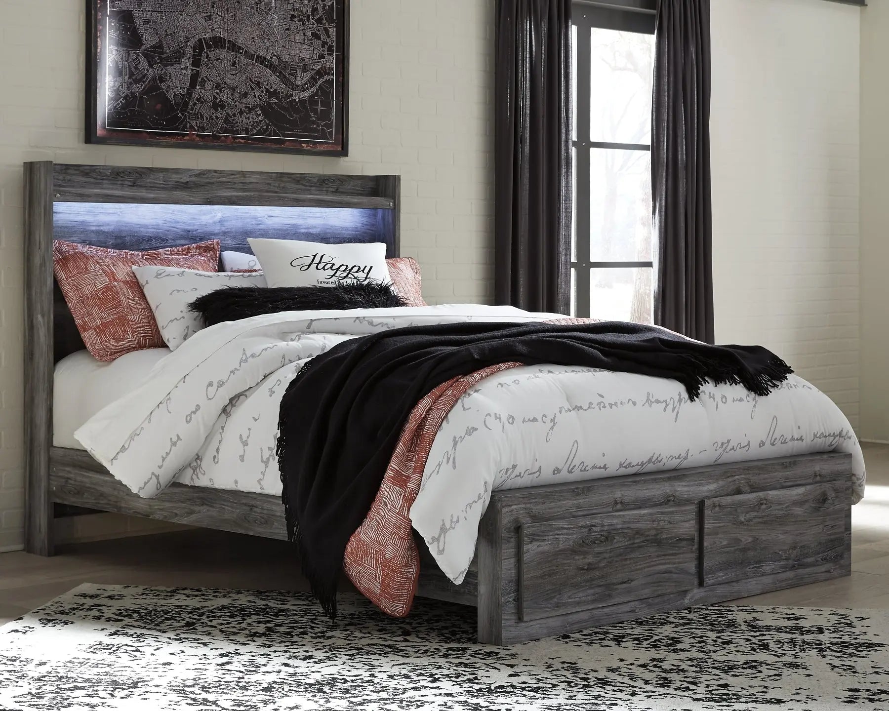 Baystorm Panel Bed With 2 Storage Drawers at Lee Furniture, NC