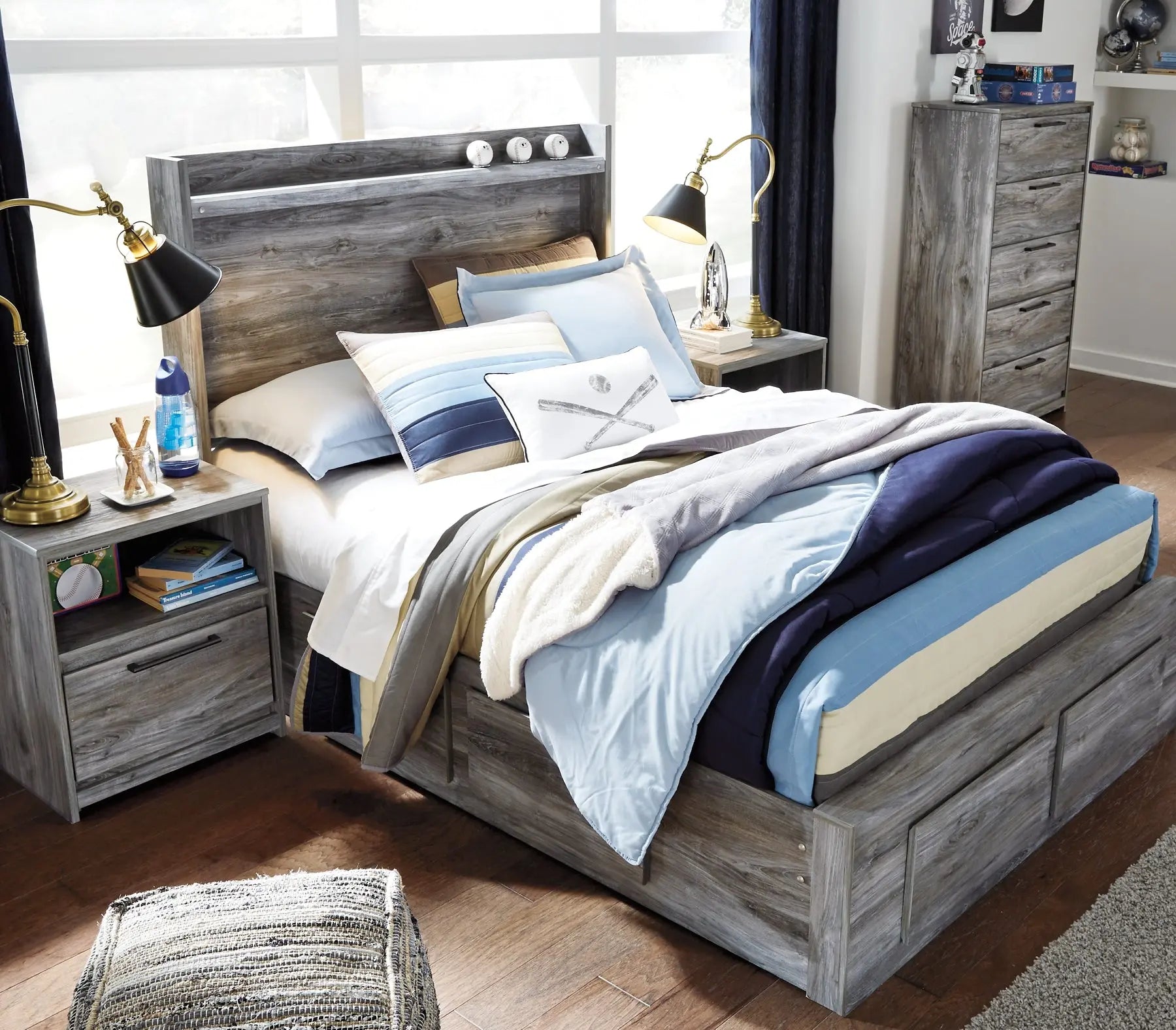 Baystorm Panel Bed With 6 Storage Drawers at Lee Furniture, NC