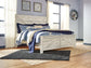 Bellaby Crossbuck Panel Bed With Mirrored Dresser at Lee Furniture, NC