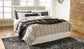 Bellaby Panel Headboard With Mirrored Dresser at Lee Furniture, NC