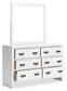 Binterglen King Panel Bed with Mirrored Dresser at Lee Furniture, NC