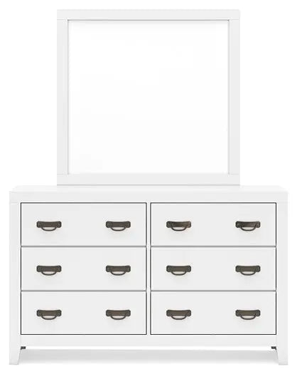 Binterglen King Panel Bed with Mirrored Dresser at Lee Furniture, NC