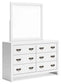 Binterglen King Panel Bed with Mirrored Dresser at Lee Furniture, NC