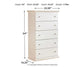 Bostwick Shoals Five Drawer Chest at Lee Furniture, NC