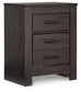 Brinxton King/California King Panel Headboard with Mirrored Dresser, Chest and Nightstand at Lee Furniture, NC