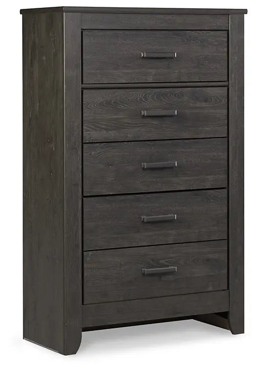Brinxton King/California King Panel Headboard with Mirrored Dresser and Chest at Lee Furniture, NC
