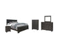Brinxton King Panel Bed with Mirrored Dresser, Chest and Nightstand at Lee Furniture, NC
