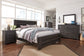 Brinxton King Panel Bed with Mirrored Dresser, Chest and Nightstand at Lee Furniture, NC