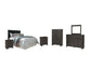 Brinxton Queen/Full Panel Headboard with Mirrored Dresser, Chest and 2 Nightstands at Lee Furniture, NC