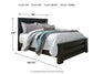 Brinxton Queen/Full Panel Headboard with Mirrored Dresser and Chest at Lee Furniture, NC