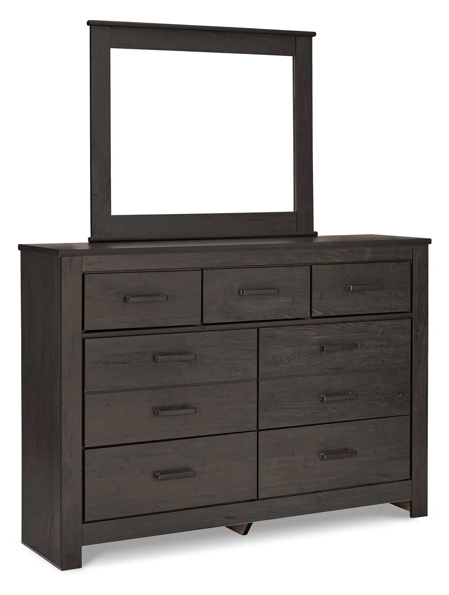Brinxton Queen/Full Panel Headboard with Mirrored Dresser and Chest at Lee Furniture, NC