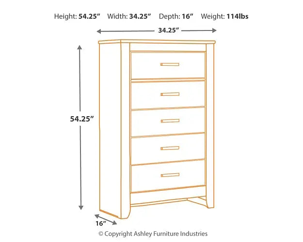 Brinxton Queen Panel Bed with Mirrored Dresser and Chest at Lee Furniture, NC