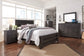 Brinxton Queen Panel Bed with Mirrored Dresser and Chest at Lee Furniture, NC