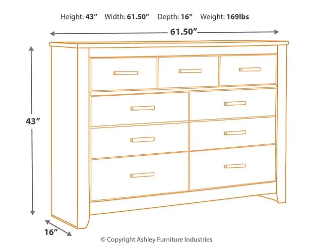 Brinxton Seven Drawer Dresser at Lee Furniture, NC