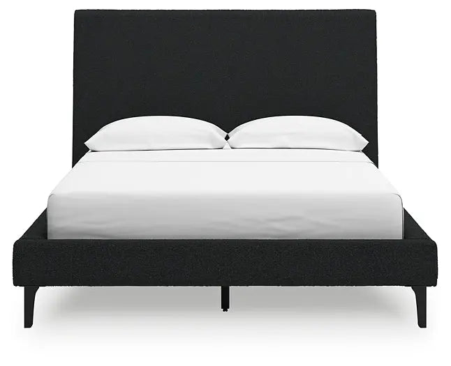 Cadmori Full Upholstered Bed with Mirrored Dresser, Chest and 2 Nightstands at Lee Furniture, NC
