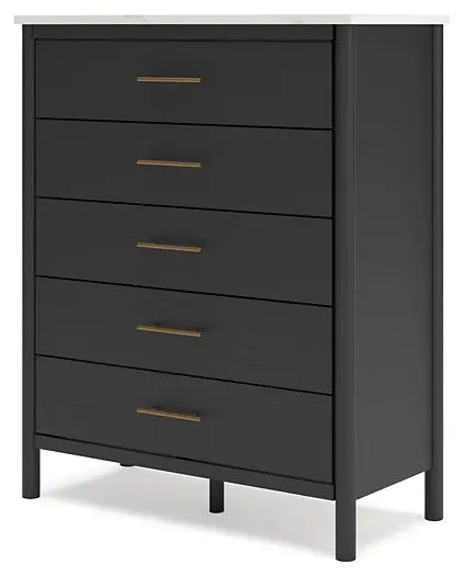Cadmori Full Upholstered Bed with Mirrored Dresser, Chest and 2 Nightstands at Lee Furniture, NC