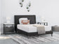 Cadmori Full Upholstered Bed with Mirrored Dresser, Chest and 2 Nightstands at Lee Furniture, NC