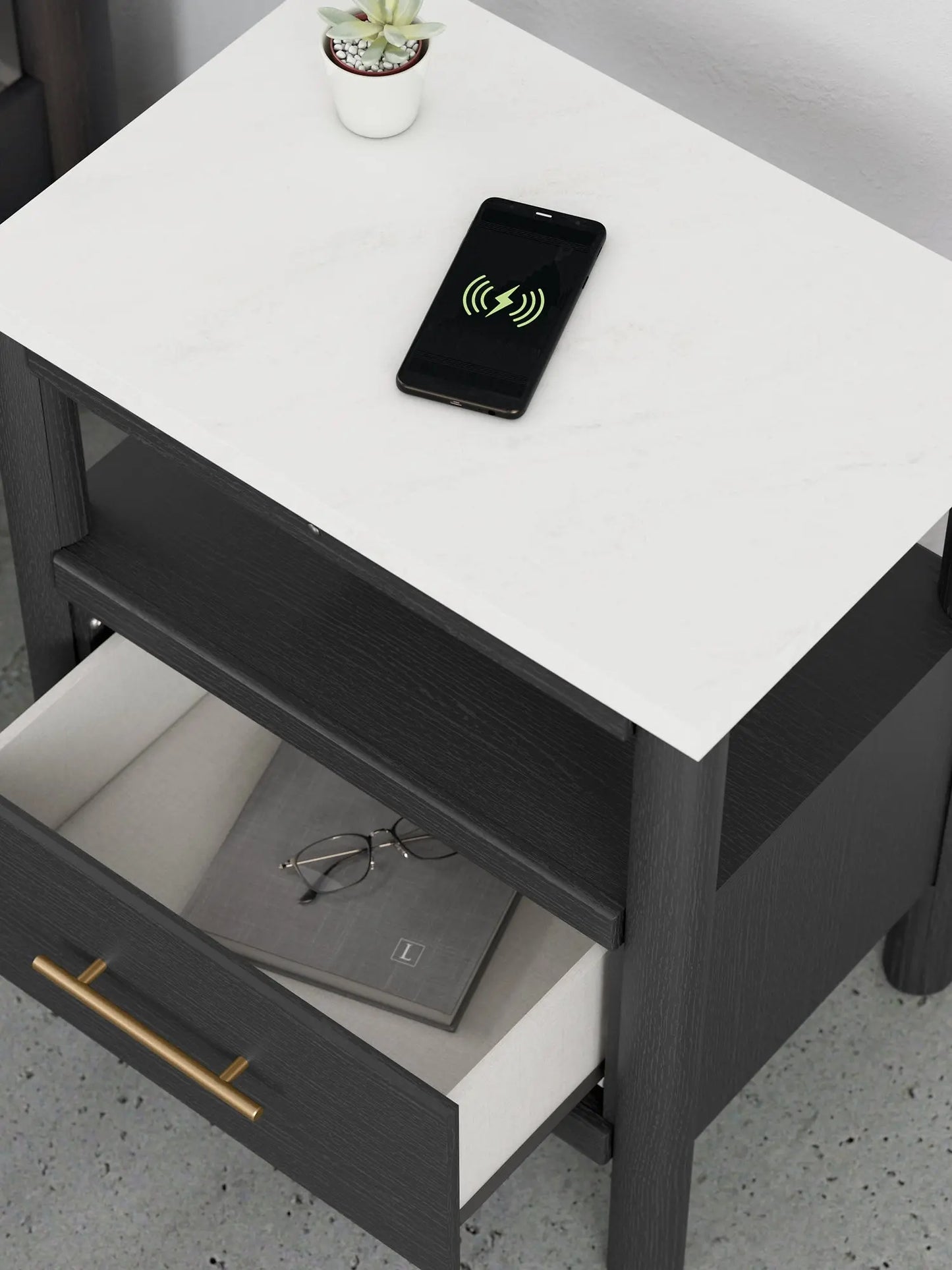 Cadmori Full Upholstered Bed with Mirrored Dresser, Chest and 2 Nightstands at Lee Furniture, NC