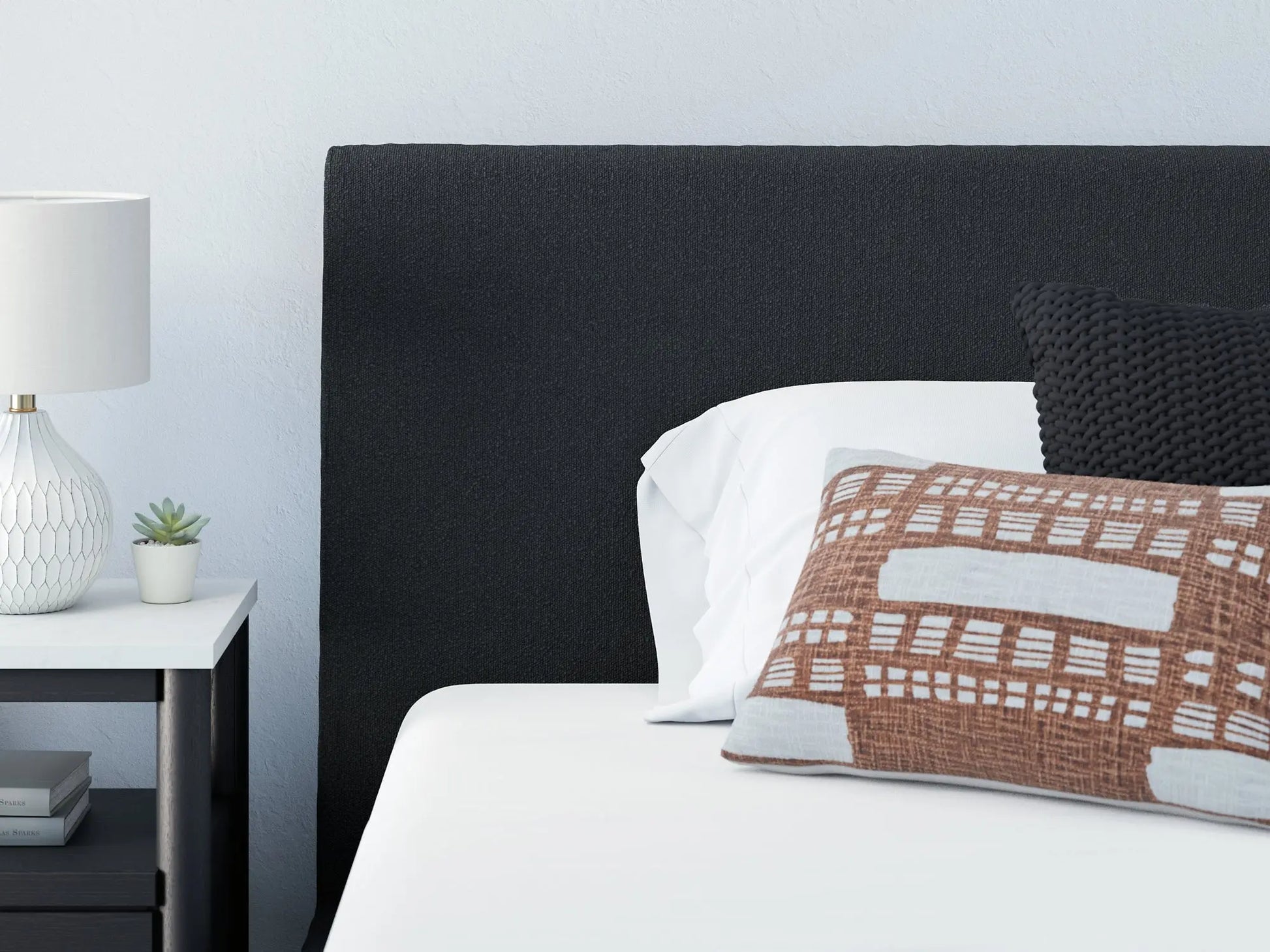 Cadmori Full Upholstered Bed with Mirrored Dresser, Chest and 2 Nightstands at Lee Furniture, NC