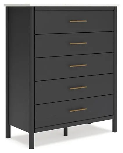 Cadmori Full Upholstered Bed with Mirrored Dresser and Chest at Lee Furniture, NC