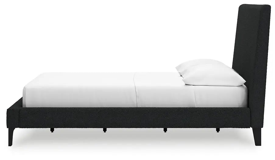 Cadmori Full Upholstered Bed with Mirrored Dresser and Chest at Lee Furniture, NC