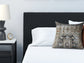 Cadmori Queen Upholstered Bed with Mirrored Dresser at Lee Furniture, NC