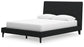 Cadmori Queen Upholstered Bed with Mirrored Dresser at Lee Furniture, NC