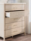 Cadmori Queen Upholstered Panel Bed with Mirrored Dresser, Chest and 2 Nightstands at Lee Furniture, NC