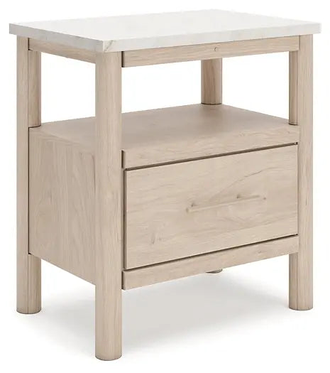 Cadmori Queen Upholstered Panel Bed with Mirrored Dresser, Chest and 2 Nightstands at Lee Furniture, NC